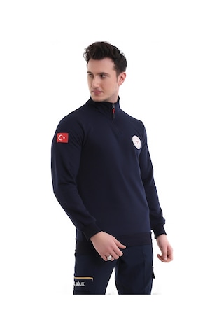 Paramedik Balıkçı Yaka Outlet Sweat - Lacivert Lacivert