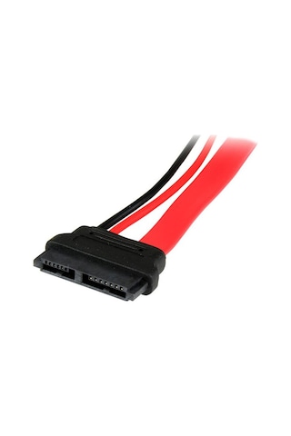 Mini Sata Slimline Sata 6+7 13 Pin To Sata 4 Pin Molex Power Kablo 50cm