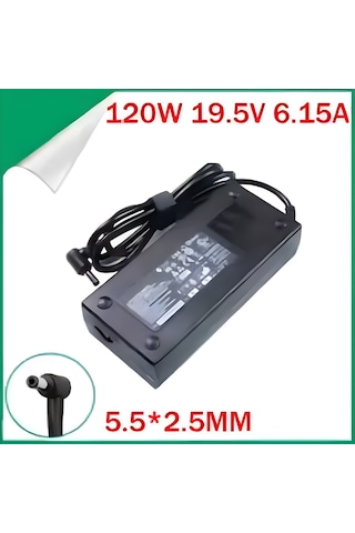 Monster 19.5V 6.15A 120W 2.5M 5.5 MM Uyumlu notebook Adaptör Mna-615