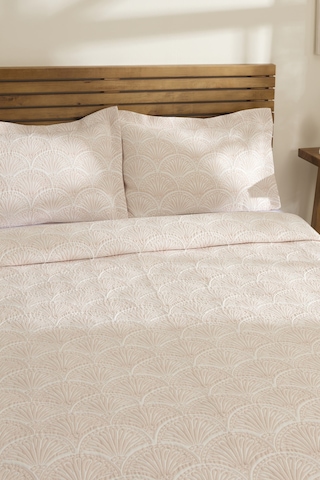 Kaşmir Home Aurora Çift Kişilik Yatak Örtüsü Takımı Rose Pembe