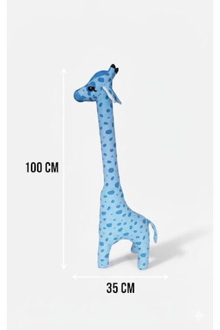 Zürafa Peluş Oyuncak Oyun Arkadaşım Yastık 100 Cm Çok Renkli