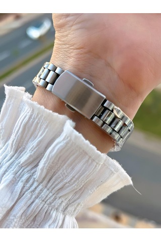 Coliseum Çelik Kordon Takvimli Kadran Özel Tasarım Vintage Seri Kadın Kol Saati+bileklik Ps.8341.m6 Gümüş