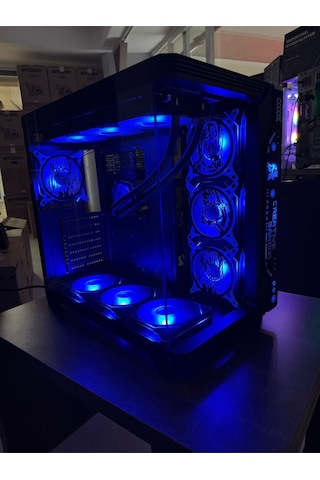 7 Argb Anime Karakterli Fanlı Pc Kasası 850w 80 Plus Bronze Powerli 360mm Sıvı Soğutmalı Siyah