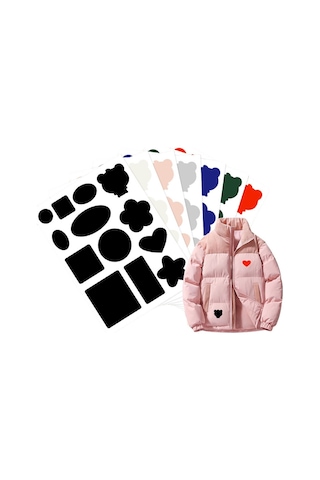 Kendinden Yapışkanlı Aşağı Ceket Yama Çıkartmaları Naylon Kumaş Çıkartmalar Dikişsiz Giysi Onarım Deliği Çıkartmaları, Stil: D Model No. 2