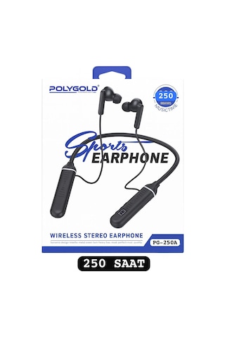 Pg-250a Bluetooth Kulaklık Boyun Askılı Şarjlı Kablosuz Kulaklık