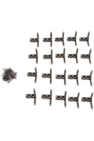 Homyl 20 Adet 90 Derece Destek Yaylı Menteşe Kapı Bronz