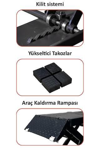 3.5 Ton 2 Metre Makaslı Lift Gpml101
