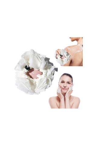 Banyo Mesh Pouf Duş Topu Tüm Aile Üyeleri İçin Yumuşak Kabarık Sürtünme Havlu Topları