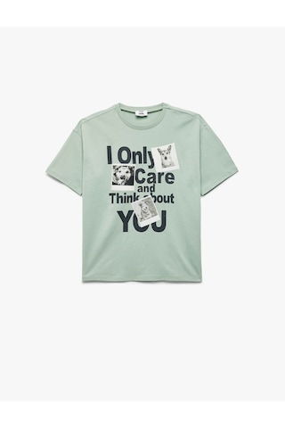 Koton Yeşil Erkek Çocuk T-shirt 5skb10587tk Yeşil