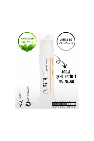 Purple Professıonal Matte Paste Mat Wax