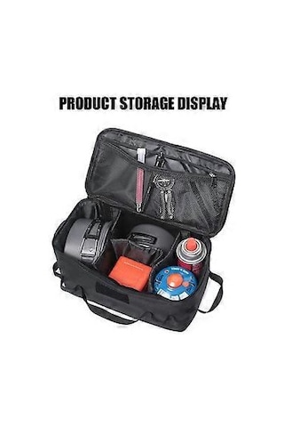 Açık Hava Kamp Pişirme Gereçleri Çantası Barbekü Izgaraları Saklama Çantası Piknik Sofra Takımı Düzenleyicileri Gazlı Ocak Tencereleri Taşınabilir Çanta Kil Rengi Çok Renkli