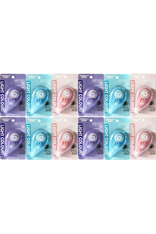 Bafix Pastel Şerit Silici Daksil 5mmx12m 12 Adet Dms-919