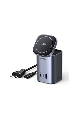Ugreen Nexode Qi2 65w Standlı Magsafe Wireless Masaüstü Şarj Cihazı, 2xusb-c, 1xusb-a, 55321