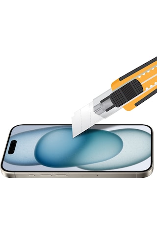 Buff Apple iPhone 15 Uyumlu 5d Easyfit Ekran Koruyucu