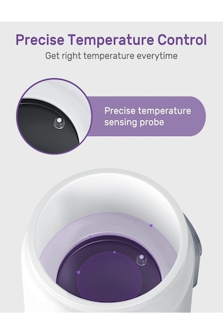 Nuliie 6'sı 1 Arada Elektrikli Biberon Isıtıcı Akıllı Sıcaklık Kontrolü ve Otomatik Kapanma Biberon Isıtıcı ve Sterilizatör