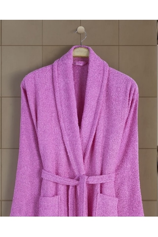 Gülkurusu Büyük Beden Şalyaka Pamuklu Hamam Sauna Banyo Battal Kadın Erkek Unisex 3xl 4xl Bornoz Gül Kurusu