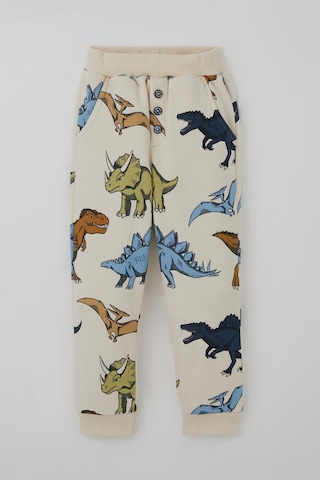 Breeze Erkek Çocuk Eşofman Takımı Kükreyen Güçlü Dinozorlar Desenli 1.5-5 Yaş, Krem Krem