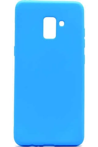 Samsung Uyumlu Galaxy A8 Plus 2018 Kılıf Zore Premier Silikon Kapak Mavi
