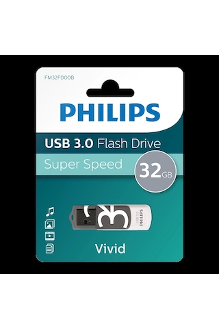 Phılıps 32gb Usb 3.0 100/150/s Fm32fd00b/00