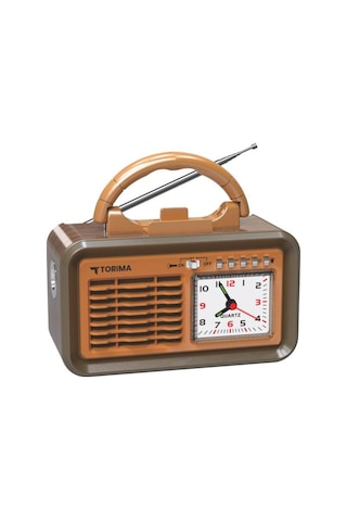 Torima D60 Kahverengi Nostalji Radyo Kablosuz Bluetooth Hoparlör
