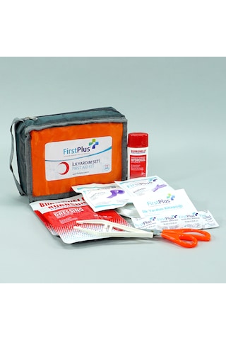 Firstplus Fp08.104 Yanık Ekstra İlk Yardım Seti Gri - Turuncu