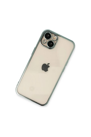 Gld-spt- Newface Apple Uyumlu iPhone 13 Kılıf Razer Lensli Silikon - Yeşil