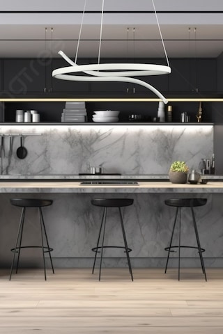 Snake Beyaz Renk Beyaz Ledli - Cafe - Mutfak - Salon Led Avize Beyaz