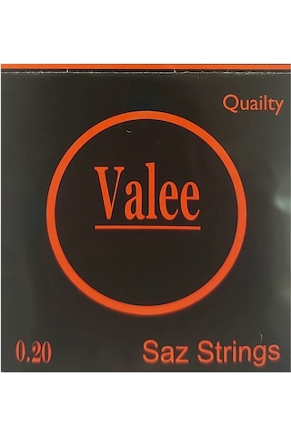 Valee 0.20 Uzun Sap Bağlama Saz Teli