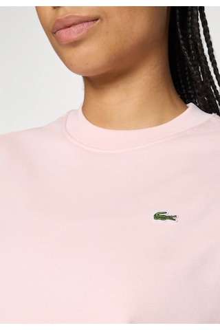 Lacoste Kadın Regular Fit Bisiklet Yaka Sweatshirt Pembe Pudra