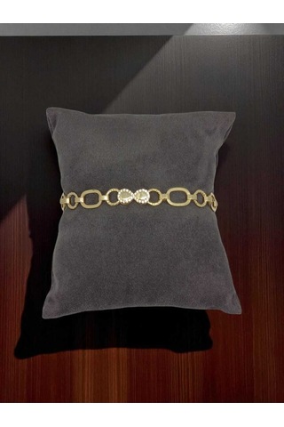 Altın Kaplama 925 Ayar Gümüş Sonsuzluk Bileklik Anlamlı Hediye Gümüş