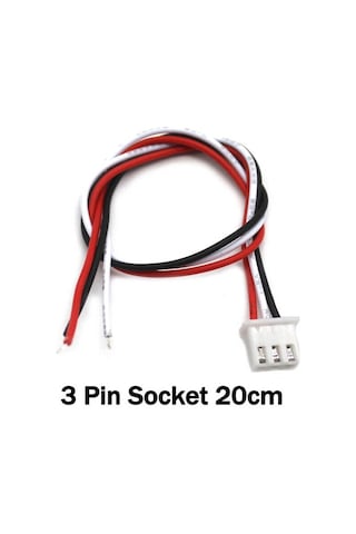 Jst-xh 2.54mm 3 Pin 26awg 20cm Tek Damarlı Dişi Bağlantı Kablosu