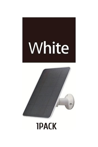 Xuweiwei Beyaz Tekli Paket Dusuk Voltaj Guvenlik Kameralari İcin 360 Derece Donmeli Mikro Usb Ve Usb C Uyumlu Kolay Kurulumlu Gunes Paneli