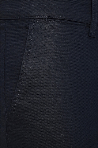 Süvari Lacivert Slim Fit Armürlü Pantolon