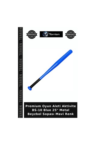 Premium Oyun Aleti Aktivite Bs-10 Blue 25" Metal Beyzbol Sopası Mavi Renk