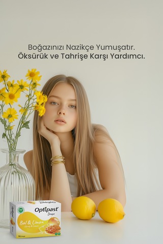Optipast Drops Ballı & Limon 16 Pastil