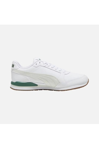 Puma 384855 22 St Runner V3 L Erkek Sneakers Ayakkabı Beyaz Yeşil Beyaz - Yeşil