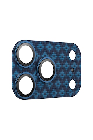 Apple Uyumlu   iPhone 17 Pro Max Benks Armorwarrior Armorgrid Serisi Kevlar Kamera Lens Koruyucu Mavi