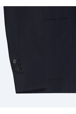 Kip Renkli Mikro Modern Fit %100 Keten Ceket Renkli