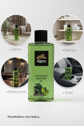 Ilgaz 80 Derece Elegance Series Zeytin Çiçeği Kolonyası 400 ML