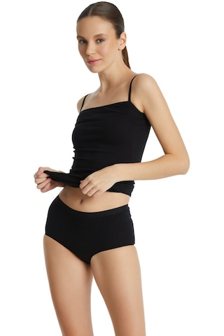 Blackspade 1306 Kadın Essential Midi Slip Siyah Siyah