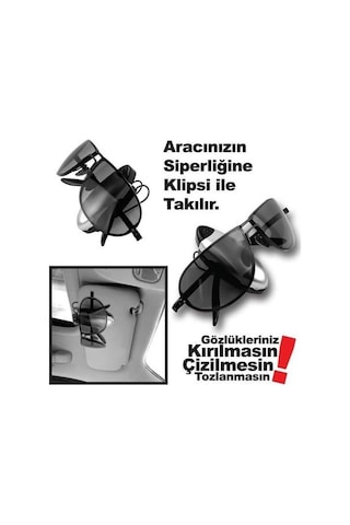 Araç Içi Gözlük Tutucu Klipsli Güneş Gözlüğü Tutucu