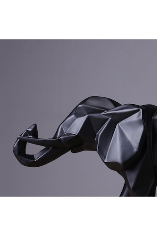 CajuArt Tek Büyük Kübik Fil Ev Ofis Dekoru Modern Biblo Hediye