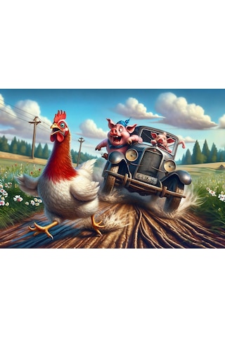 Art Çocuk Kovalamaca 200 Parça Puzzle
