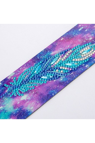 Teltree Yetişkinler İçin 5d Elmaslı Deri Kitap Ayracı Seti - Renkli Tüylü Sanat Ve Hobi Hediyesi Diğer