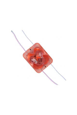 Powermaster Pm-14712 12 Volt 2 Watt Kırmızı Yanıp Sönen Çakar 4333-3030 Modül Led 43x33x28mm