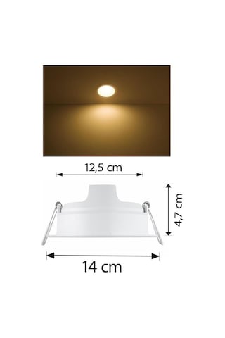 Philips Meson 13 W Led Spot Armatür Sarı 3000K Delik Çapı 12.5 CM