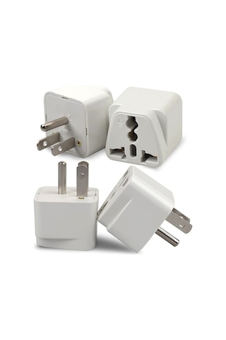 Abd Priz Dönüştürücü 3 Pinli Fiş Adaptör Üniversal American Fiş Çevirici Type B Plug Adapter