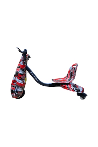 Ryder Star Drift Car Elektrikli Kaykay Dirift Kar Bluetoothlu RS-R1 Red Extreme Grafiti