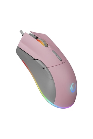 Rampage Smx-r21 Compact Usb Pembe/gri Rgb Işıklı+macro 7200dpi / 1000hz Gaming Oyuncu Mouse Rampage -