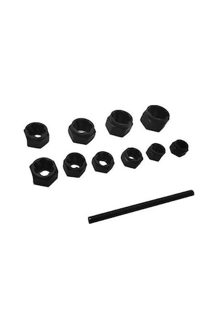 Pazly 11 Parçalı Paslı Civatalar İçin Çokgen Çıkarma Seti - 3/8'' Sürücüyle Hasarlı Tamir Aleti